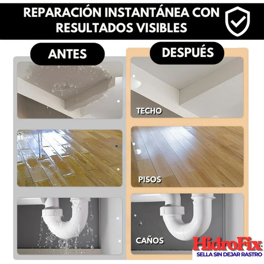 HidroFix® — Sellador Transparante — Impermeabiliza cualquier superficie