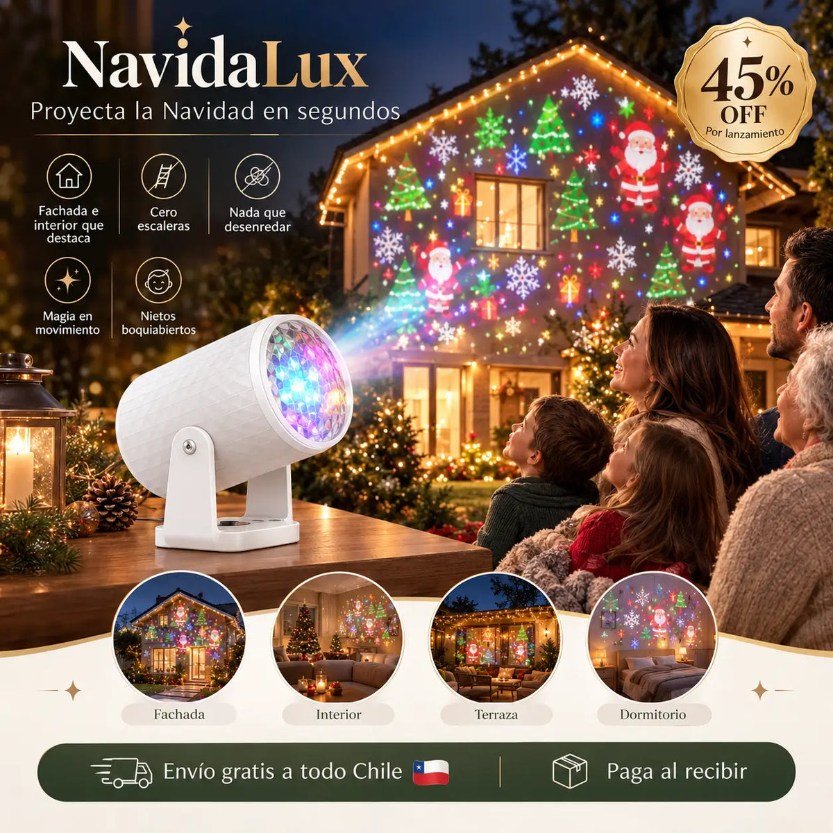 NavidaLux - Proyecta la Navidad en segundos