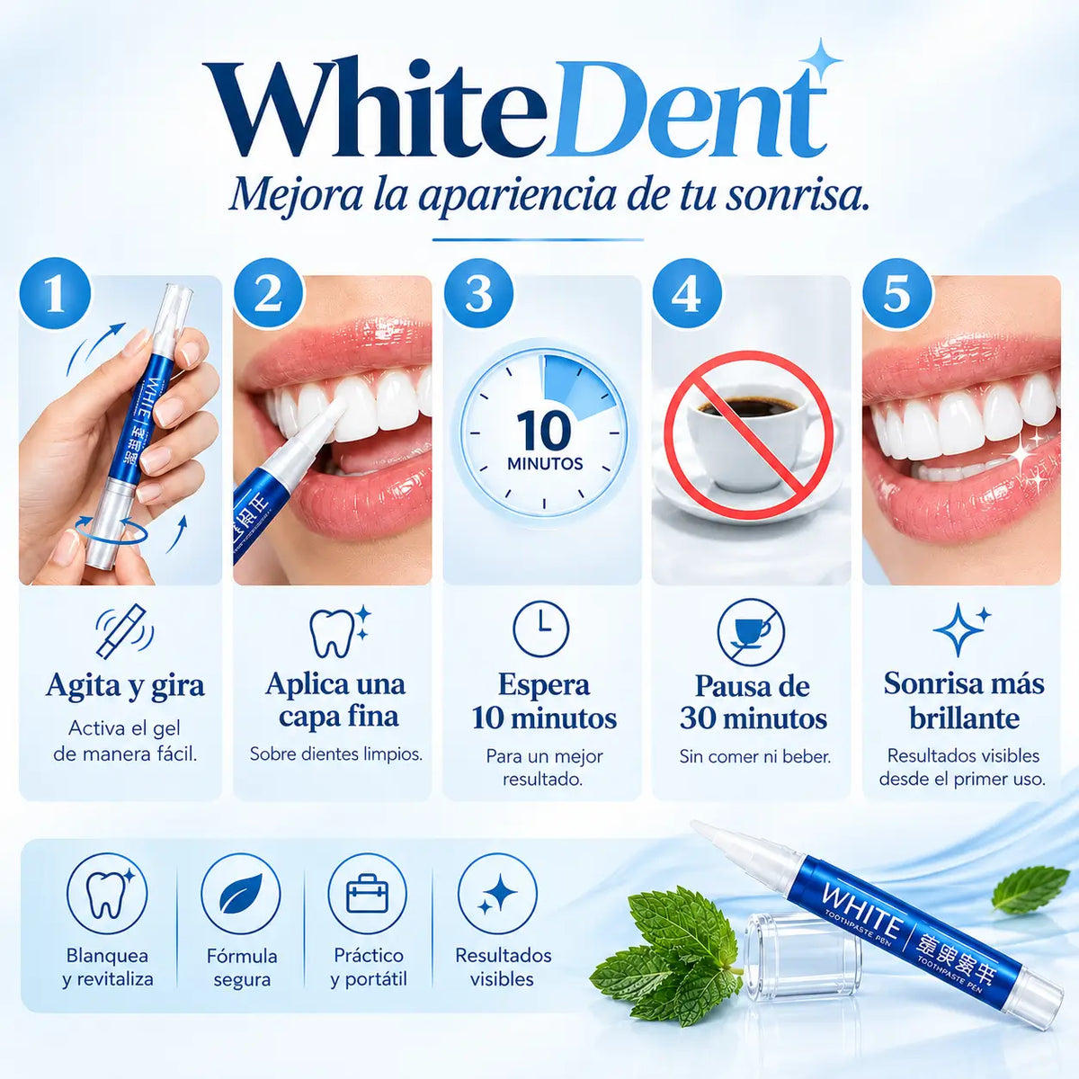 WhiteDent - Mejora la apariencia de tu sonrisa