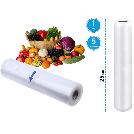 Rollo 5 MT de bolsas para selladora al vacío