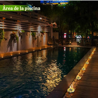 Jardilux - Tu patio brilla de noche sin pagar más - Pack Estacas Solares Jardineros