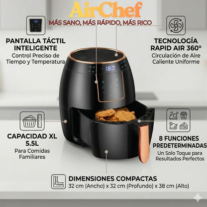 AirChef® 6L- Más sano, más rápido, más rico