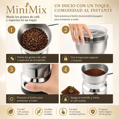 MiniMix - Muele los granos De Café Y Especias en un toque