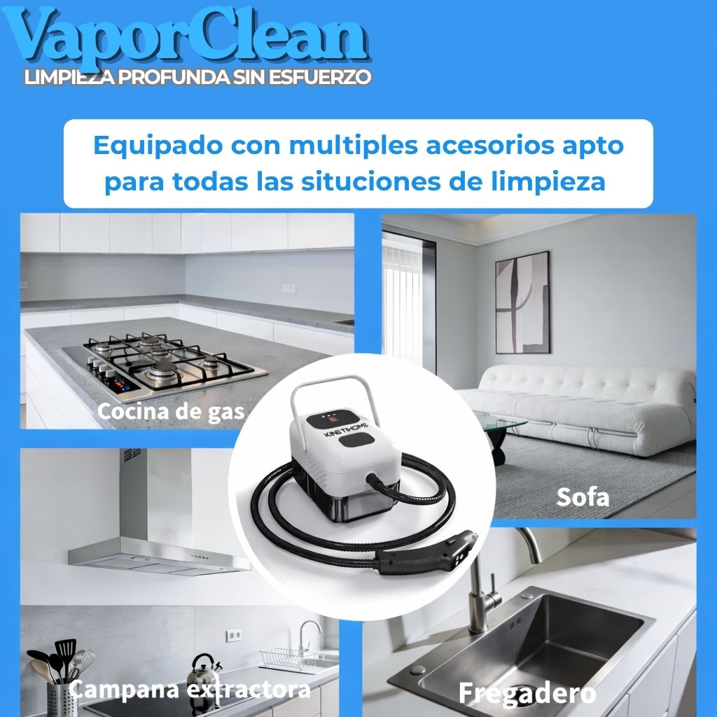 VaporClean® - Limpia grasa y suciedad en segundos