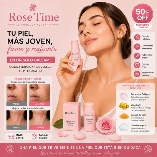 RoseTimes — Hidratación y luminosidad facial que se siente en segundos