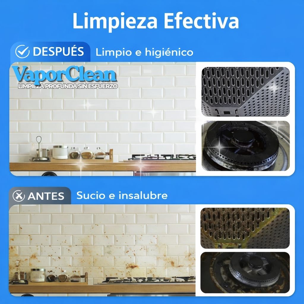 VaporClean® - Limpia grasa y suciedad en segundos