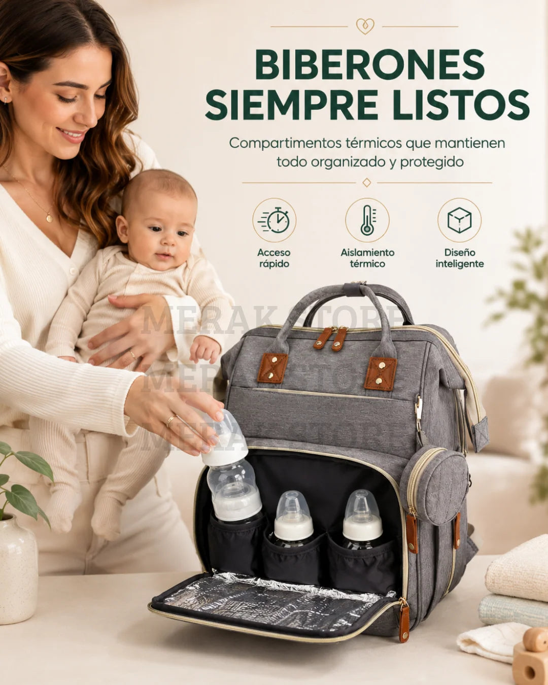 BabyNido - Pañalera, Cuna  y cambiador en una sola mochila
