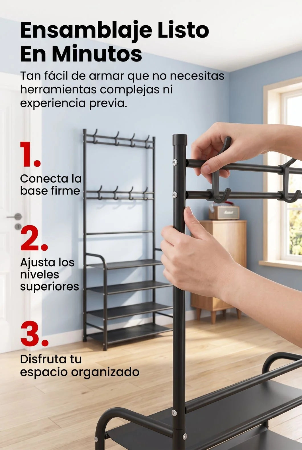 NordikHall - Orden nórdico para tu entrada - Zapatero multifuncional