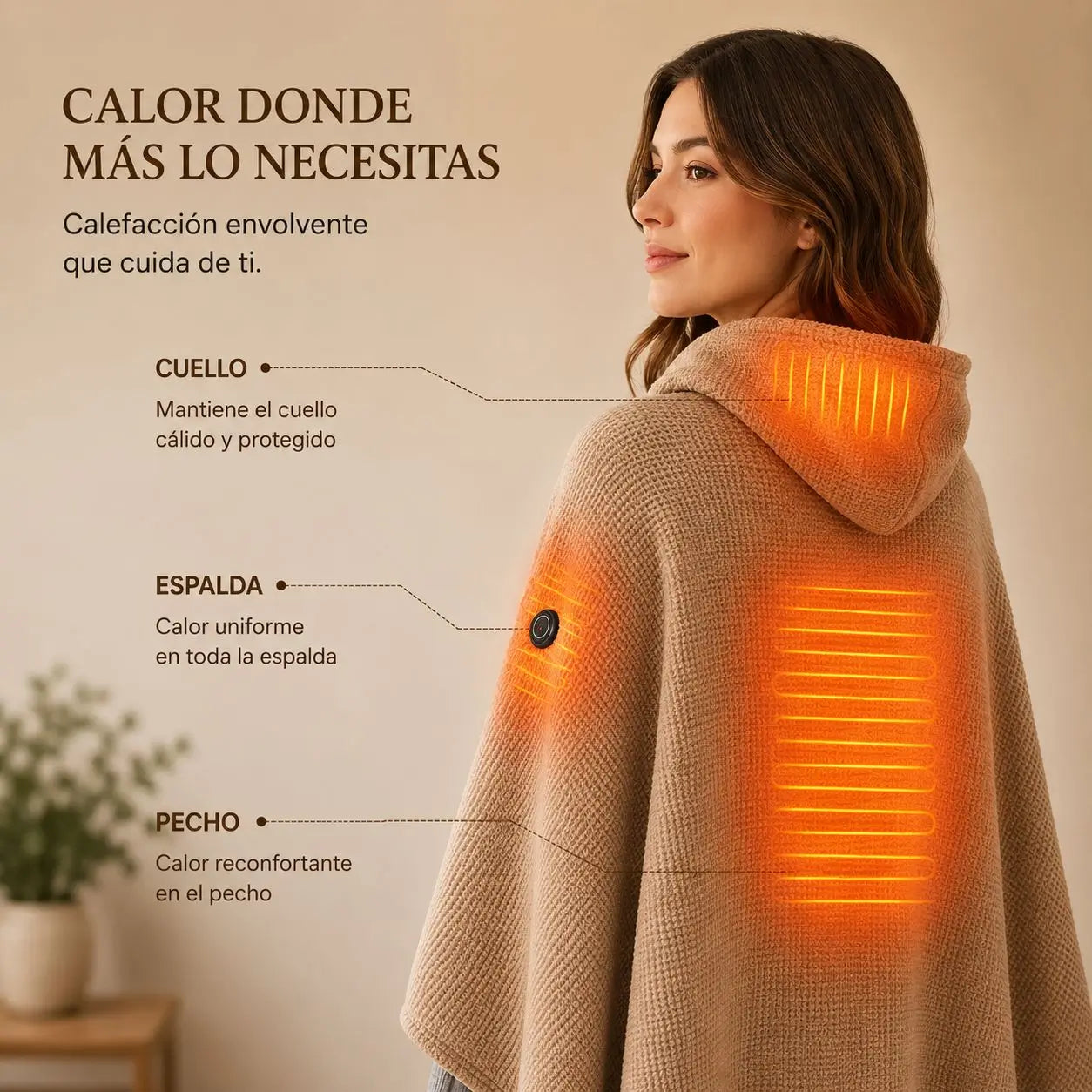 ChalHeat - Tu manta/poncho que calienta en segundos, donde estés