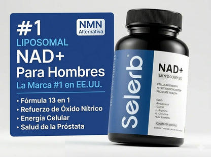 Selerb NAD+ Resveratrol x 60 Caps - SALUD MASCULINA, SIN RODEOS.