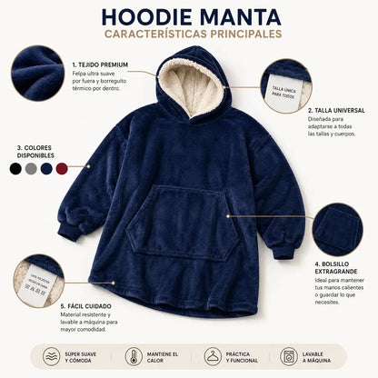 HoodNest®  - Calor de pies a cabeza, sin dejar de moverte