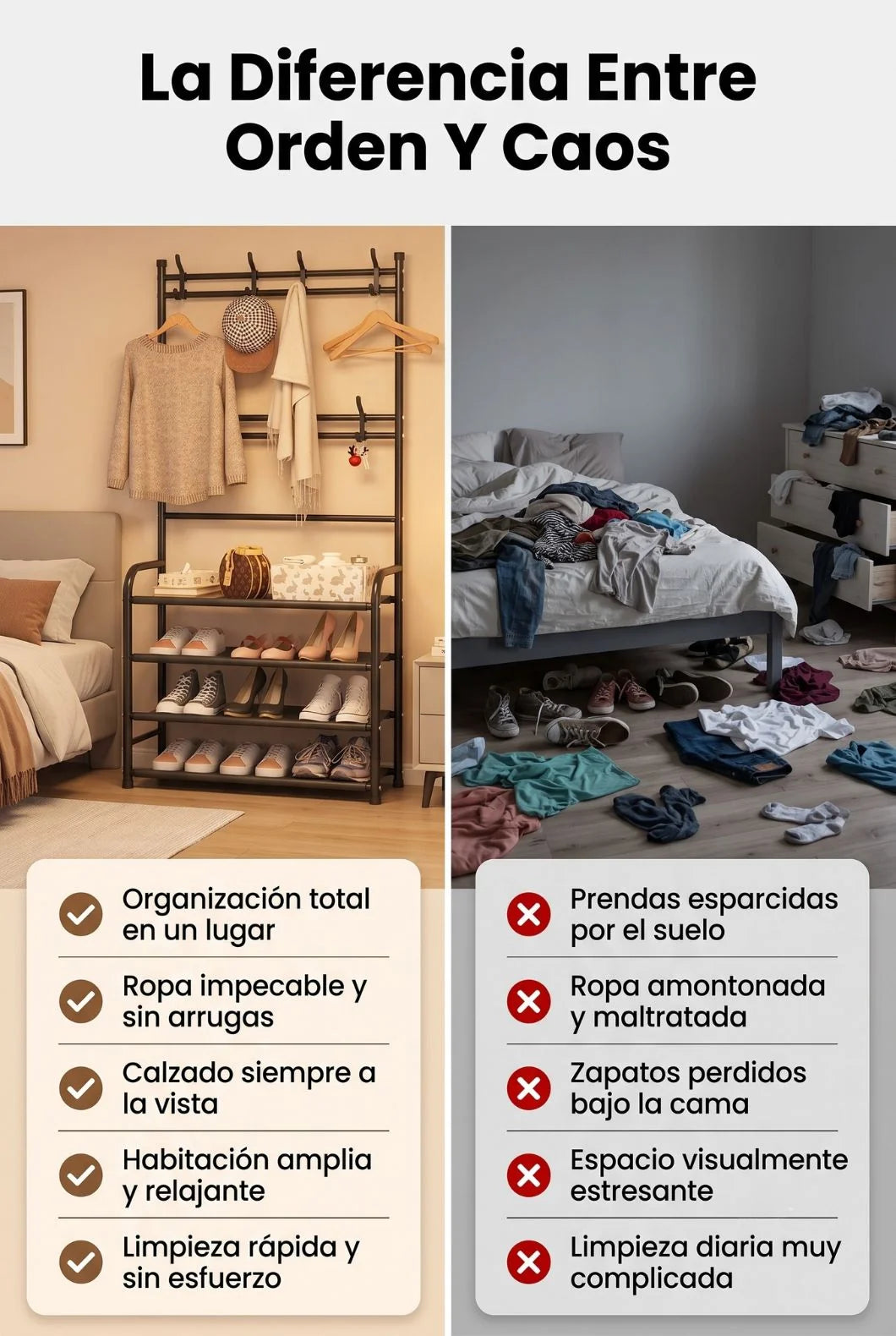 NordikHall - Orden nórdico para tu entrada - Zapatero multifuncional