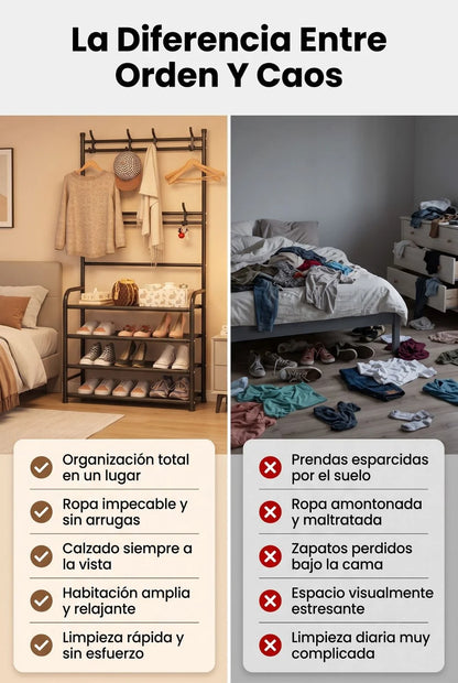 NordikHall - Orden nórdico para tu entrada - Zapatero multifuncional