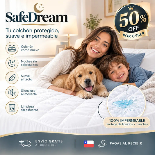 SafeDream - Tu colchón protegido, suave e impermeable