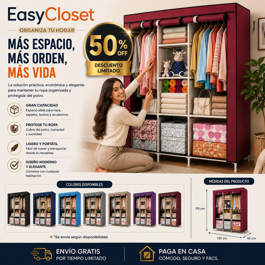 EasyCloset - Duplica espacio, sin comprar muebles