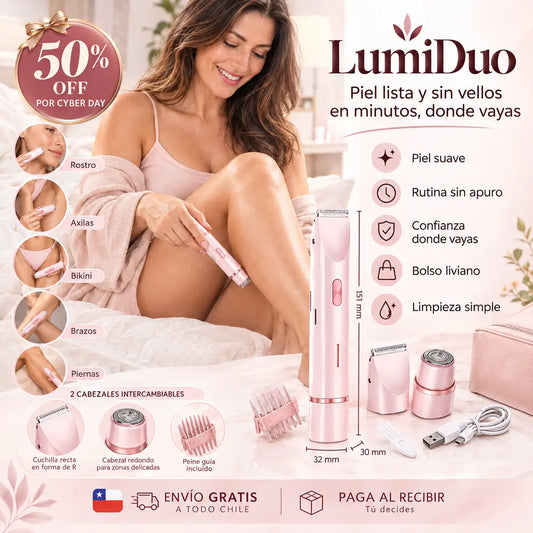 LumiDuo - Piel lista y sin vellos en minutos, donde vayas