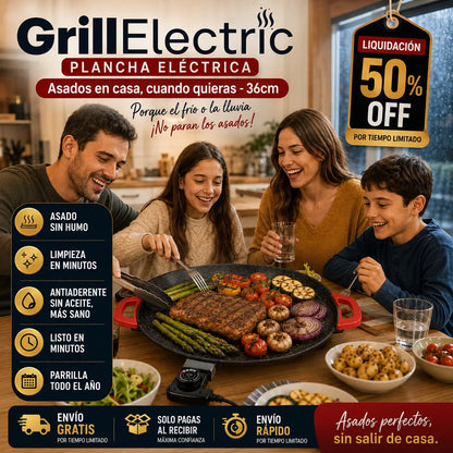 GrillElectric - Asados en casa, cuando quieras - 36cm