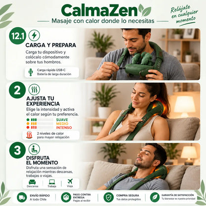 CalmaZen - Masaje con calor donde lo necesitas