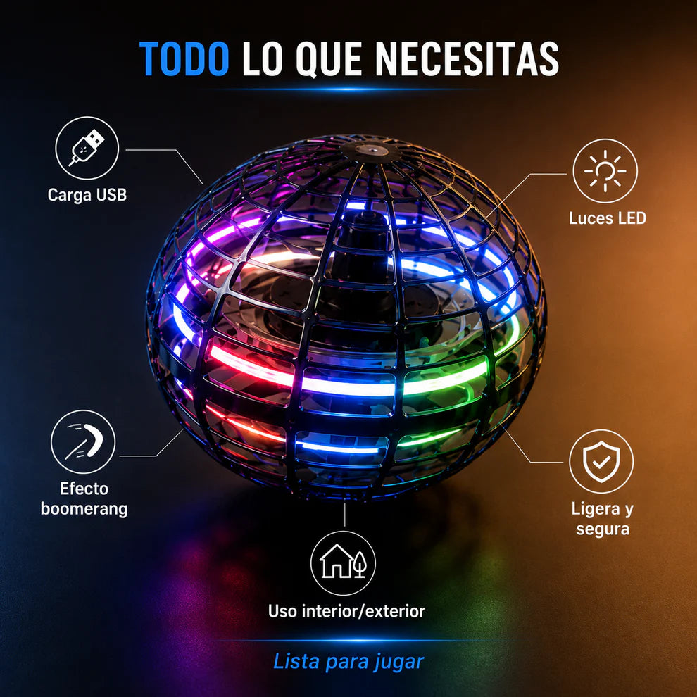 FlyBall - Lánzala y vuelve sola a tus manos Bola interactiva