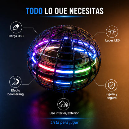 FlyBall - Lánzala y vuelve sola a tus manos Bola interactiva