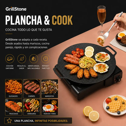 GrillStone - tu parrilla en casa adentro o al aire libre