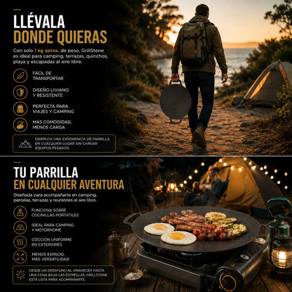 GrillStone - tu parrilla en casa adentro o al aire libre