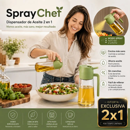 SprayChef - Menos aceite, mas sano, mejor resultado