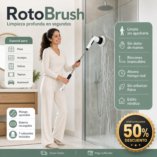 RotoBrush - Limpieza profunda en segundos.