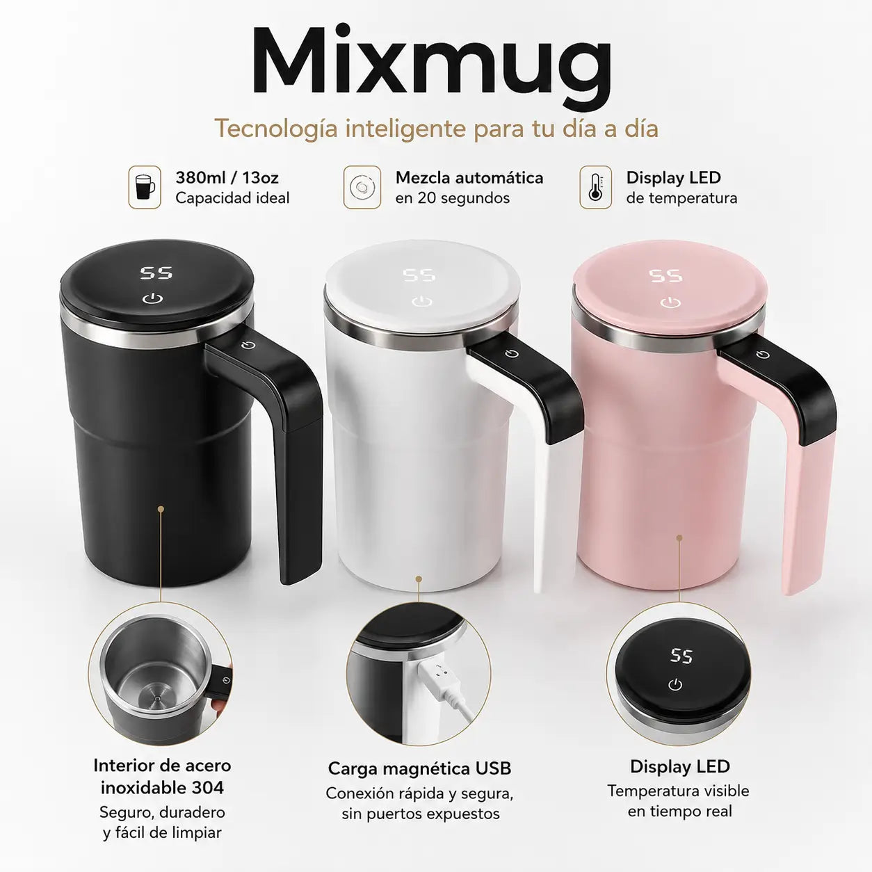 MixMug - mezcla y tempera tu bebida donde estés