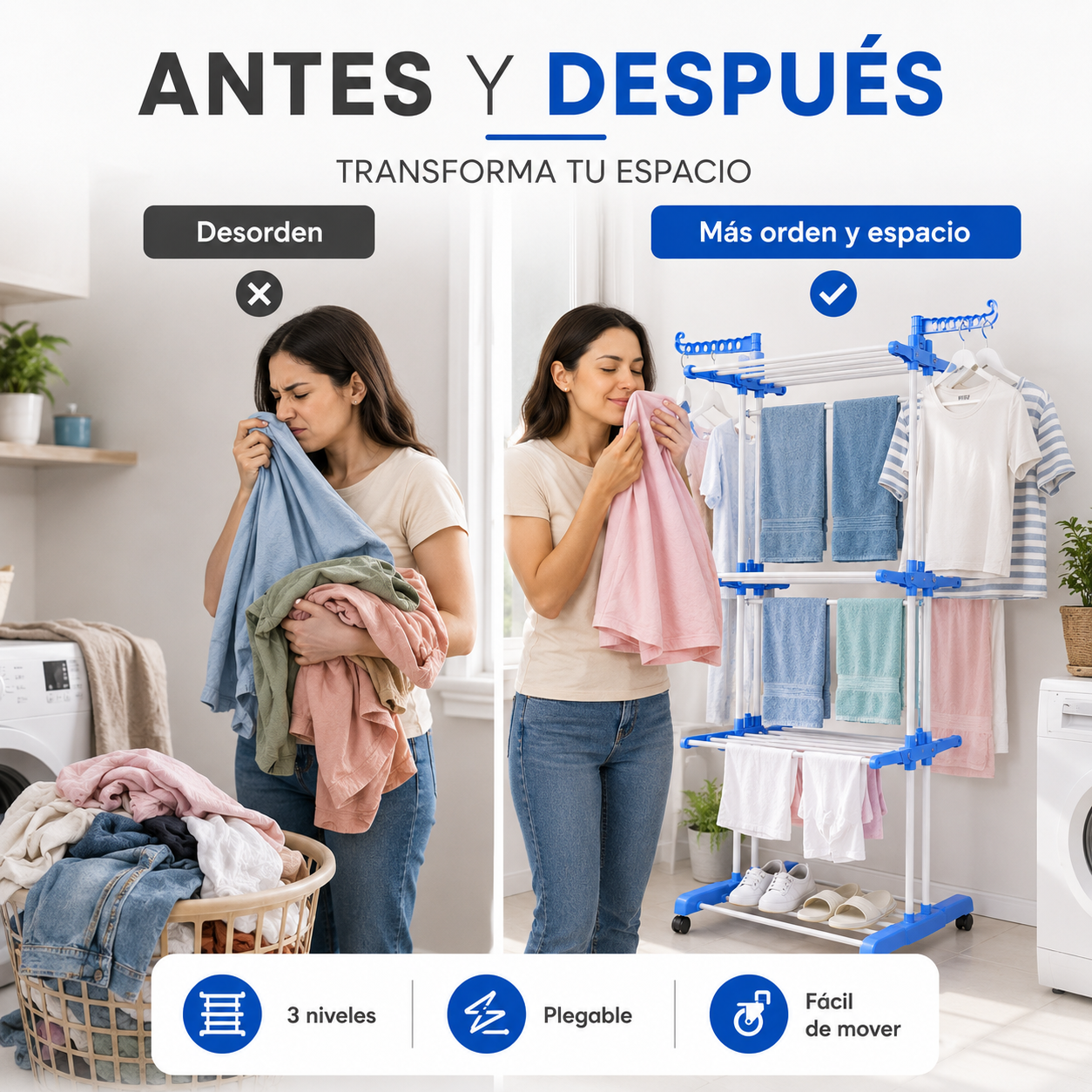 DryRack - Más espacio, más ropa seca