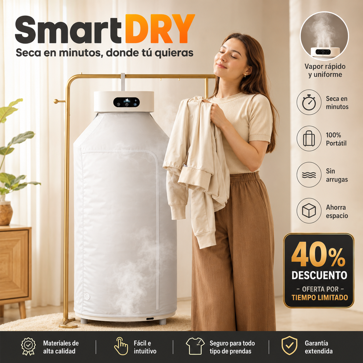 SmartDry - Secadora portátil Plegable - Ultimas Unidades.