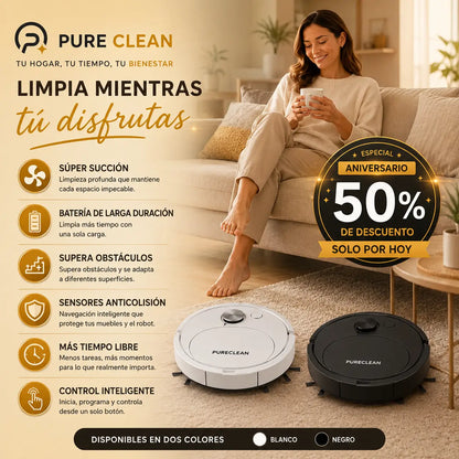 PureClean - Limpieza automática en cada rincón de tu hogar - 50% de descuento CYBERDAY