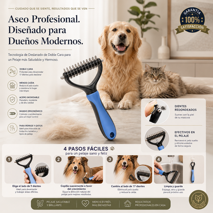 GroomPet – Menos pelo suelto, más momentos juntos.