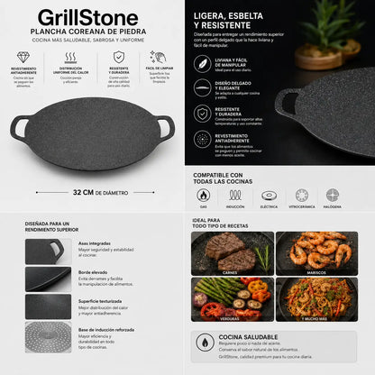 GrillStone - tu parrilla en casa adentro o al aire libre