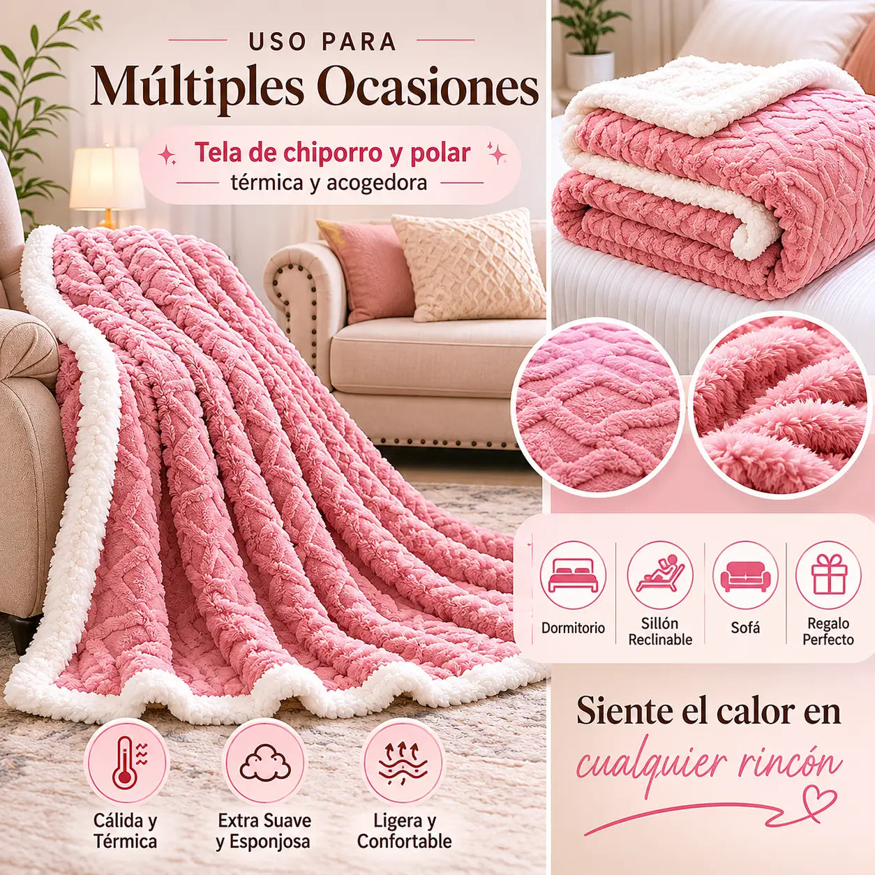 NubePlush - Tu rincón cálido estas noches y días de frío - 200X230