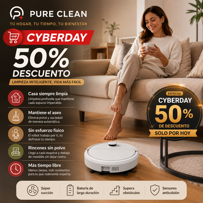 Pure Clean - Limpieza automática en cada rincón de tu hogar - 50% de descuento CYBERDAY