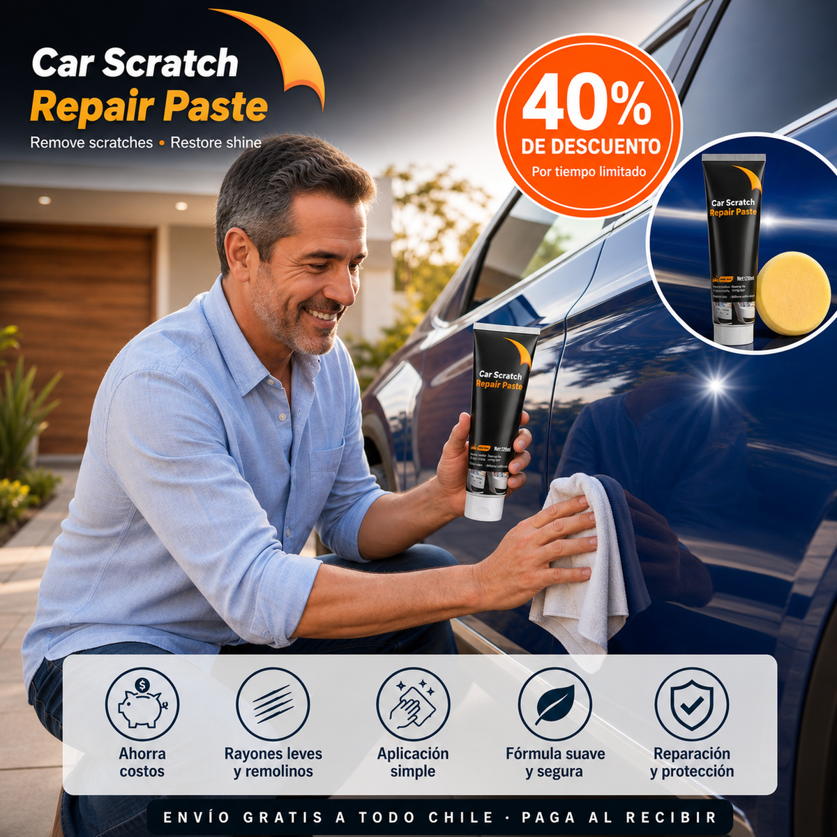Car Scratch - Rayones fuera, brillo de vuelta (50ml)
