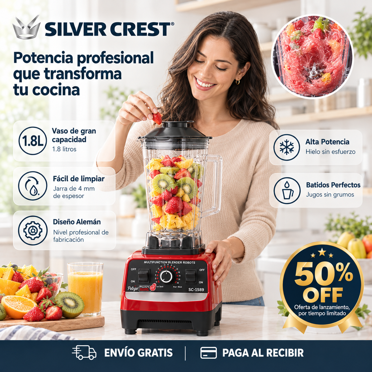 Silver Crest - Potencia profesional que transforma tu cocina