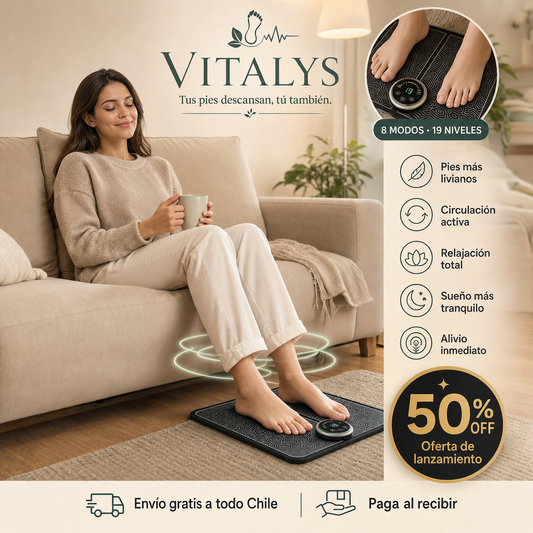 VITALYS – Tus pies descansan, tú también - Masajeador de pies electrico.
