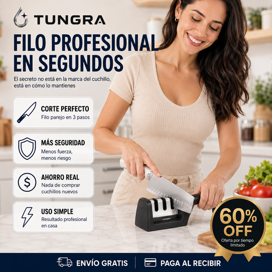 TUNGRA - Afilado de nivel profesional en casa