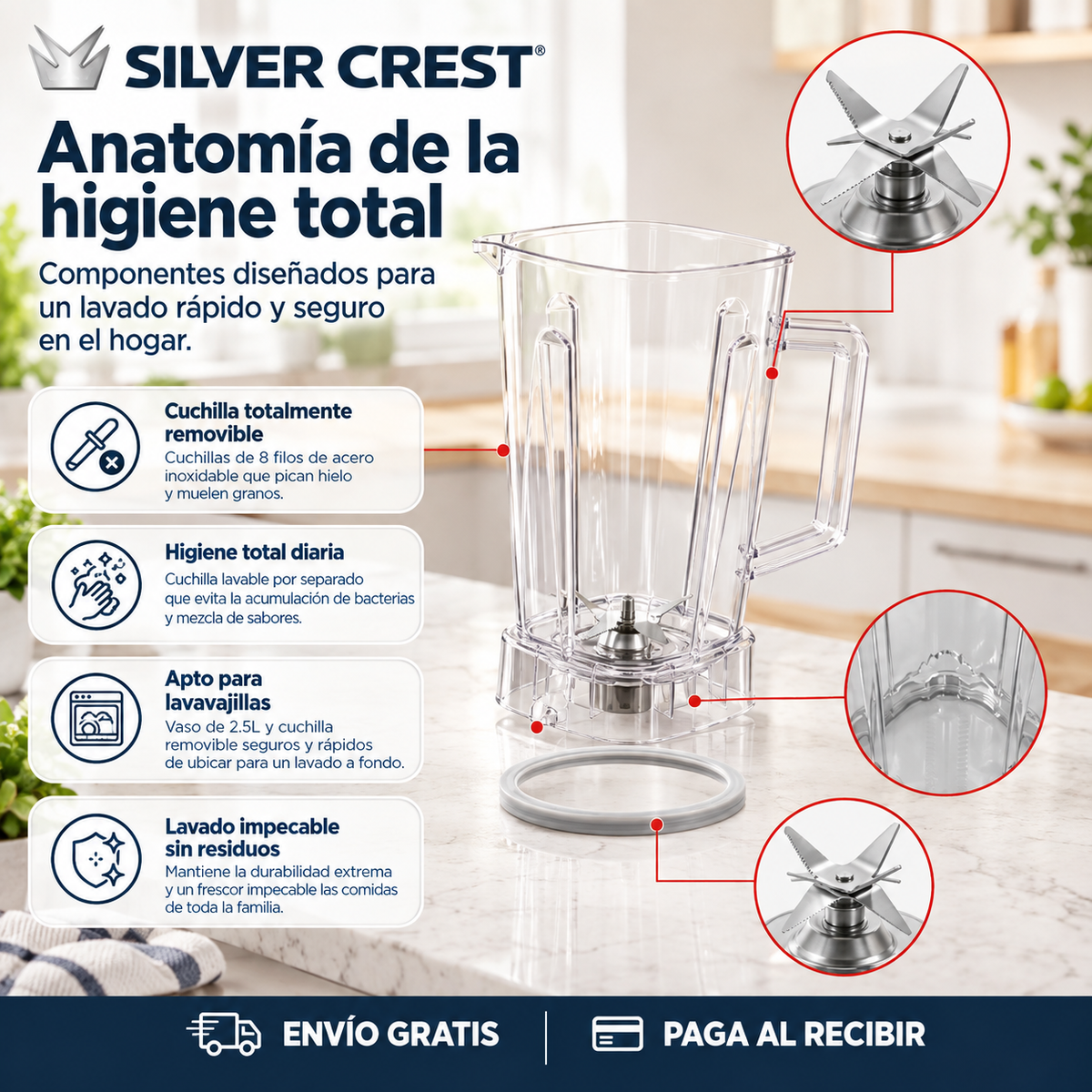 Silver Crest - Potencia profesional que transforma tu cocina