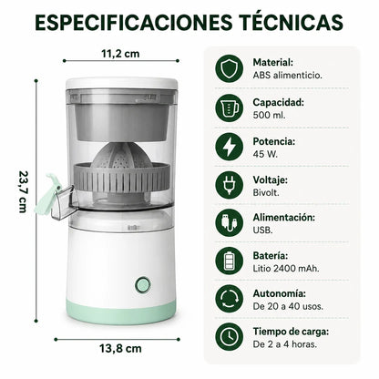 JuiceMax - Jugo fresco donde estés, sin cables.