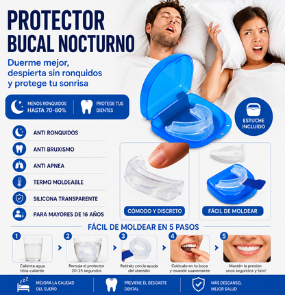 Mouth Guard - Placa Anti Ronquido, Bruxismo y Apnea
