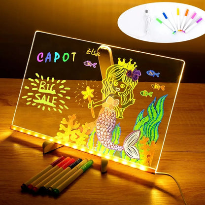 LumiKids – Se carga, se ilumina y eres un artista  -  Pizarra LED + Lapices