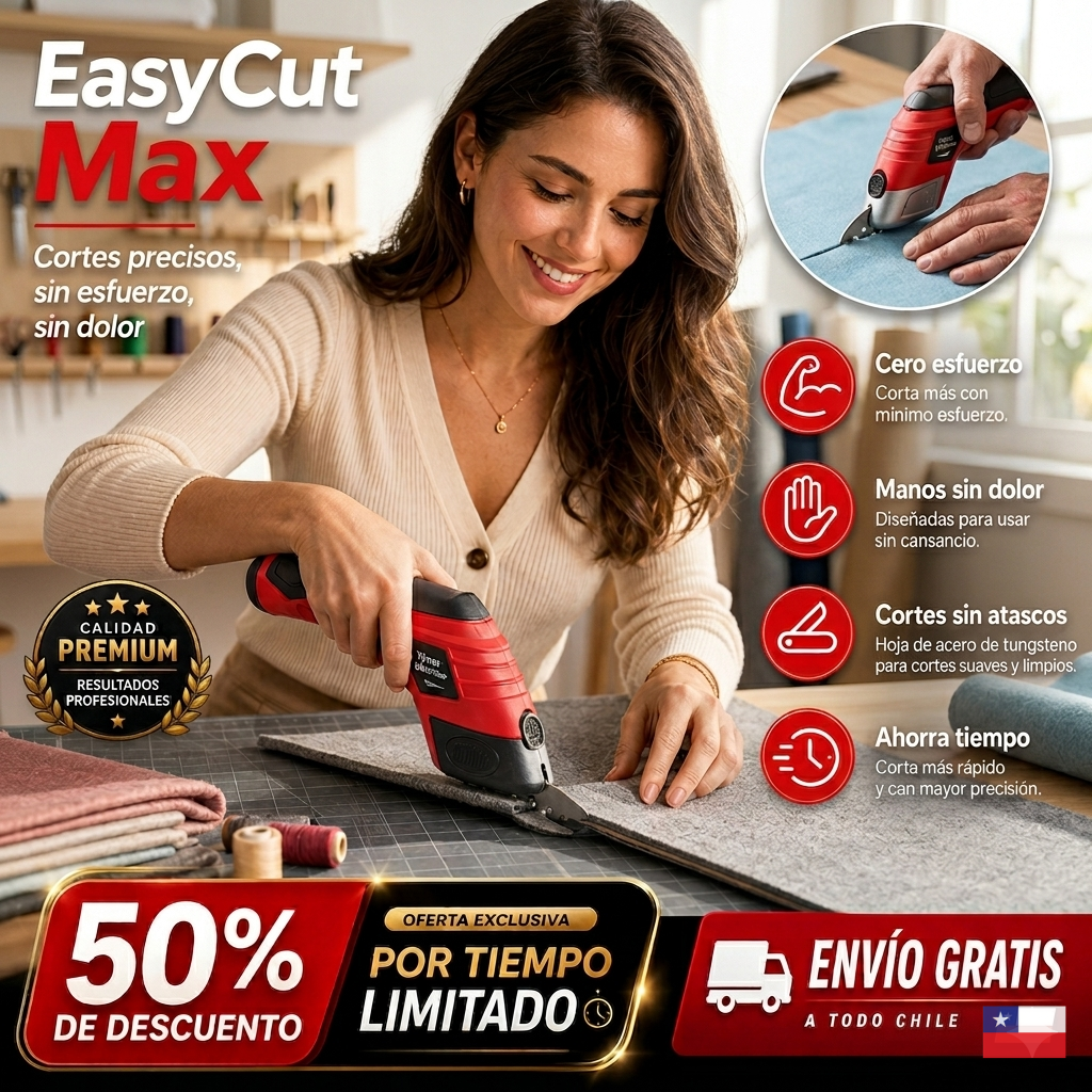 EasyCut Max - Cortes precisos, rápido, sin esfuerzo y sin cansancio.