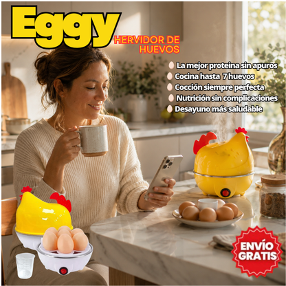 OFERTA EXCLUSIVA: Eggy - Gallina eléctrica para cocer huevos + Envio gratis