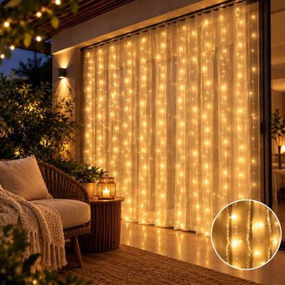 Veluz - Cortina de luz cálida que viste tu hogar - 3x2 M