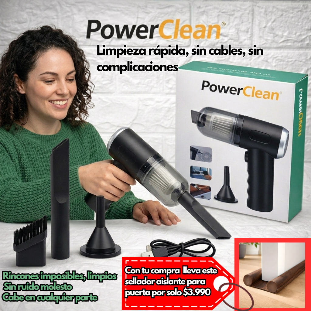 PowerClean - Limpieza rápida, sin cables, sin complicaciones