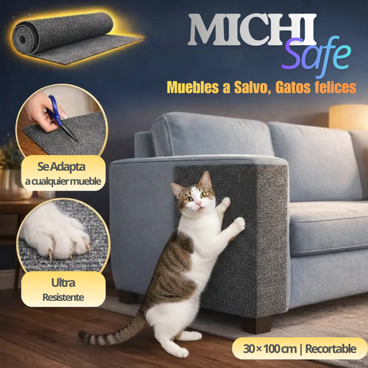 MICHISAFE® | Muebles a Salvo - Gatos Felices | RASCADOR ADHESIVO PARA GATOS