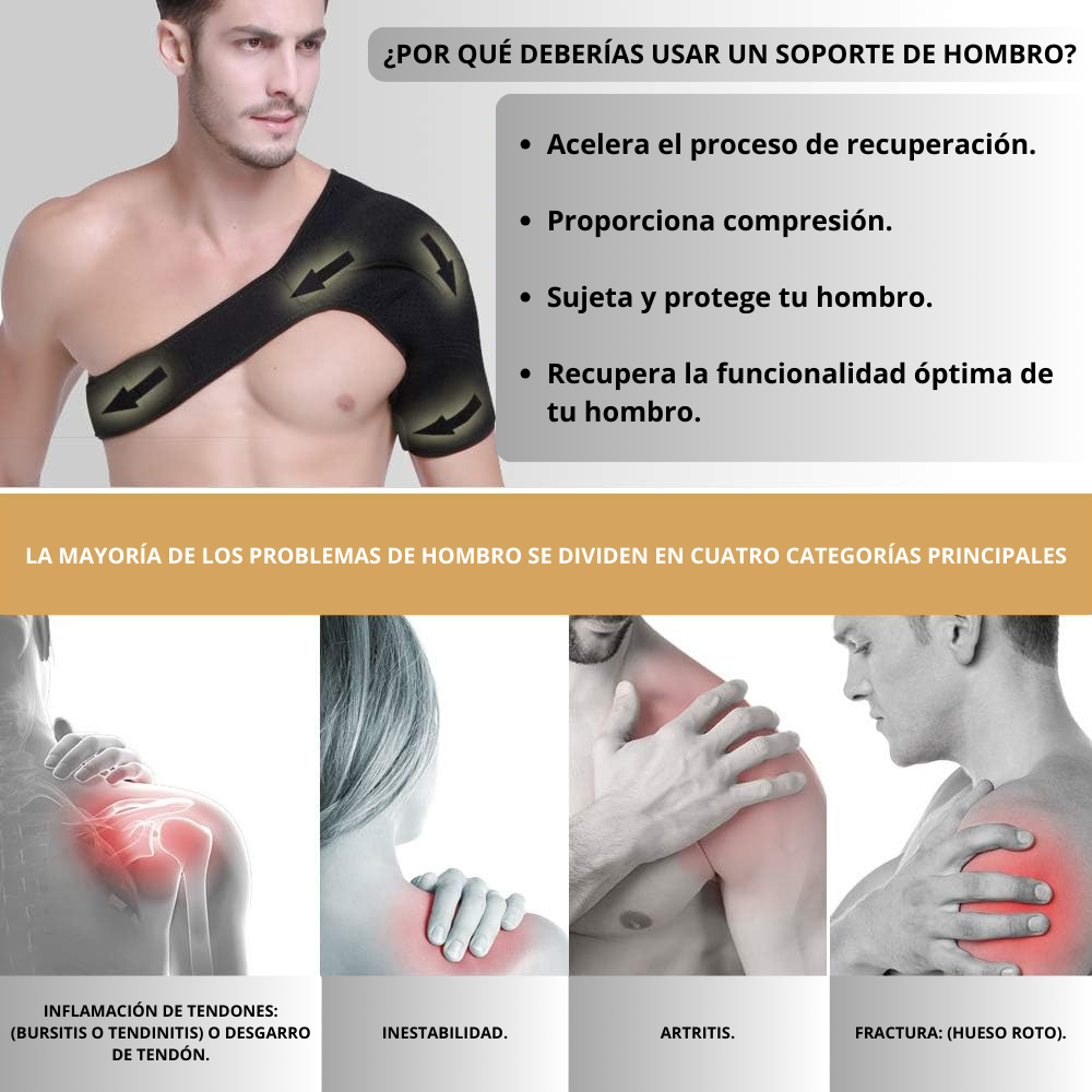 Kinetix Pro - Hombrera de Compresión